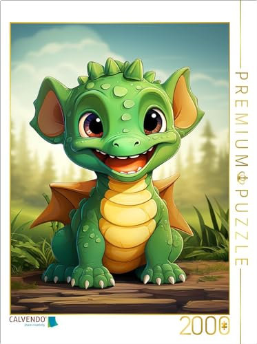 CALVENDO Puzzle EIN Motiv aus dem Kalender Happy Dinos | 2000 Teile Lege-Größe 67 x 90 cm Foto-Puzzle für glückliche Stunden