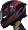 Casco Integrale da per moto Omologato con nuova ultima omologazione C.E. ECER 22.06 Unisex con Visiera visierino Parasole nero (XL = circ testa 61 cm)