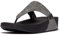 Fitflop Women's LULU SHIMMERLUX Toe-Post Sandals, Pewter, 4 UK
