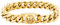 KRKC&CO 12mm Herren Armband mit Totenkopf Verschluss, 18K Gold beschichtet Panzerarmband, breite dicke Edelstahl Cuban Armband, Hip Hop Wikinger Biker Schmuck Geschenk für Männer Jungs [Länge 20,3cm]