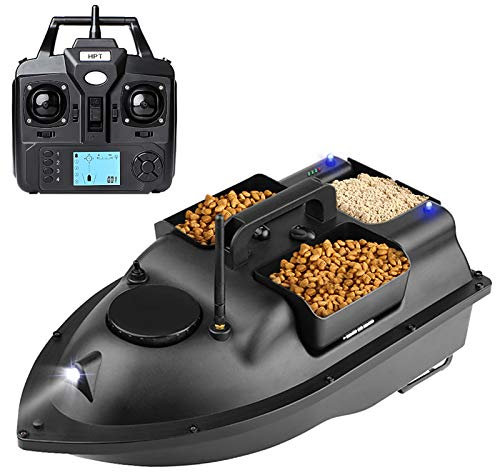 Tidyard Futterboot, RC Fishing Bait Boat 400-500M High Power Wireless Remote Control Fast Fishing Feeder Boat Ship 18000mAh