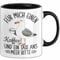 Nordsee Tasse Geschenk Für Mich Einen Kaffee Und Ein Taxi And Meer Bitte Geschenkidee Sylt Norderney (Schwarz)