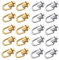 Gold+Silber, Ball Studs Nieten mit D Ring: Schraube Ball Post Head Buttons und O Ring Lock Clasp für Leder Handwerk, Tasche Machen, Schuhe Dekoration, und DIY-Projekte