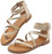 Maxome Sandals Womens Summer Gladiator Sandals Flat Sandals Ladies Thong Cross Strappy Sandals Back Zipper Roman Sandals Comfy Soft Footbed Open Toe Causal Beach Sandals Boho Sandals