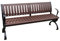 Outdoor-Parkbank mit Gusseisen-Rahmen und robustem Kunststoff-Holzsitz, Metallstuhl für Garten, Terrasse, Terrasse und Pool (150 x 40 x 72 cm)