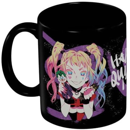Pyramid International Mug noir Batman (Harley Quinn Pigtails) – 315 ml Tasse en céramique – Taille unique
