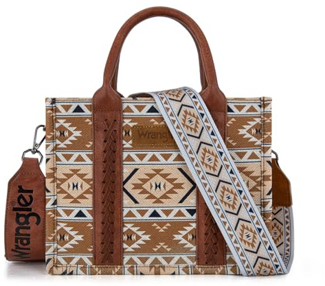 Wrangler Tragetasche für Damen, Azteken-Handtaschen, Western-Geldbörsen für Damen