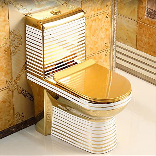 Einteilige Keramik Toilette mit Silent Water Pumping Technologie, Luxus Design Super-Swirl Siphon für moderne Haushaltsbäder