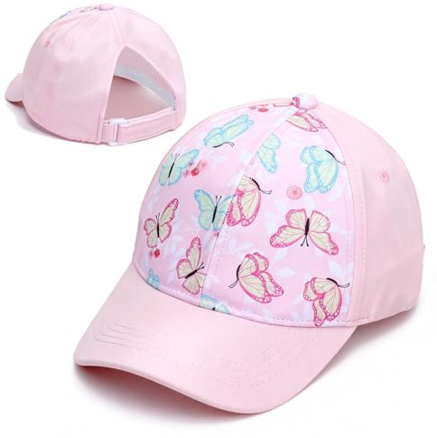 Cap Kinder Mädchen 3-8 Jahre,Kappe Verstellbarer Snapback,Regenbogen Baseballkappe,Leopard Baseball Cap, Sonnenhut Sommermütze Kinder Basecap Schildkappe für Mädchen und Jungen