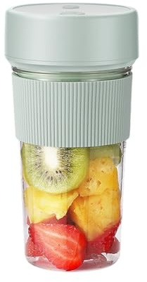 idqwsswt Extracteur de jus électrique portable Day Electric, rechargeable par USB et sans fil, idéal pour les smoothies et autres fruits. Alimenté par USB, il est facile à transporter, vert