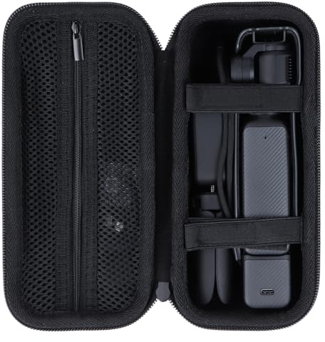 Peyyargo Schutzhülle für DJI Osmo Pocket 3 / 4 Vlog kamera | Vlog kamera Tasche,Osmo Pocket 3 Kamera Zubehör, Mesh Tasche für Kamera Zubehör, Für Reisen, nur Hülle, Schwarz