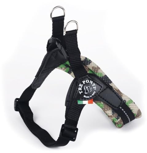TRE Ponti Easy Fit Soft Mesh Verstellbarer Bauchgurt div. Größen und Farben, Farbe:Camouflage grün, Größe:Gr.1.5/30-40 cm/bis 4 kg