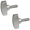 Ganter Normelemente | Edelstahl-Flügelschraube - GN 433-34-M6-30-MT | Griffdurchmesser 34mm | Edelstahl-Feinguss | 2 Stück