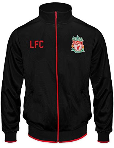 Liverpool FC Official Gift Boys Retro Track Top Jacket Black 4-5 Years