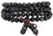 mookaitedecor Tibétain Mala Bracelet 108 Perles Pierres Élastique Collier Bouddhistes Chakra,Obsidienne Arc-en-Ciel