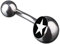 viva-adorno 1 Stück Bauchnabel Piercing Banane 316L Chirurgenstahl 20 Verschiedene Motive Z380, S3 Stern weiß