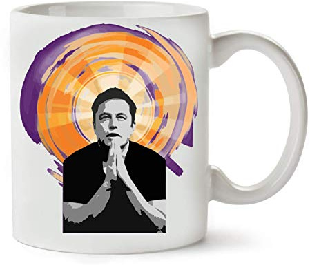 In Elon Musk We Trust Klassische Teetasse Kaffeetasse aus Keramik 330ml