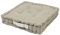 Alphadeco Sitzkissen Uni 40x40x6cm aus 100% Baumwolle - mehrere Farben - Stuhlkissen Sitzkissen Sitzauflage Eckbank (Leinen/Beige)