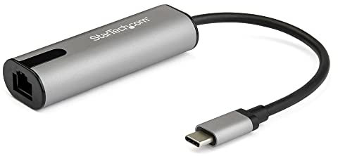 StarTech.COM Adaptateur USB-C vers Ethernet 2.5 Gigabit - Carte réseau Externe 2.5GBASE-T - IEEE 802.3bz - Mac, Windows, Linux (US2GC30)