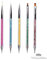 5 Pcs Nageldesign Pinsel Nail art Pinsel Set Nail Art Liner Pinsel Nail Art Dotting Punktierung Zeichnung Pinsel Stift Acryl UV Gel 3D Funkeln Liner Nagellack Stift Set für DIY Nail Art Design