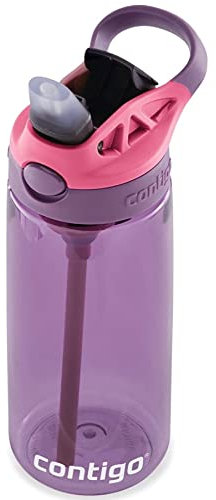 Contigo Kids Water Bottle with Redesigned AUTOSPOUT Straw, 20 oz., Eggplant & Punch