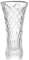 Crystal Glass Flower Vase – Short Decorative Mantelpiece or Table Centrepiece | Thick Cut Glass Design for Fresh or Artificial Flowers | M&W