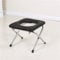 WAWAYU Tragbare Toilette, Faltbare Toilettenstuhl, einfacher Haushalt, geeignet for ältere Menschen, Schwangere Frauen, Kinder Hocken WC (Color : Black1)
