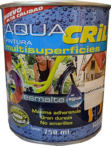 Esmalte Al Agua Mate Multisuperficies Blanco Satinado (750 ML)