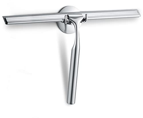 Quntis Squeegee, Shower Squeegee Stainless Steel, Ergonomic Design Squeegee for Window Cleaning, Multi-use Wiper for Shower, Doors, Tiles, Mirrors, Kitchen Countertops and Car Windshields.