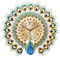 Fetcoi Wanduhr Pfau Wohnzimmer Uhr Europäische Pfauen Wand Uhr Kristall Pfau Uhr Leise Uhr Atmosphärisch Wanduhr Modern Deluxe Quarzuhr Leben Zimmer Hängend Ornament
