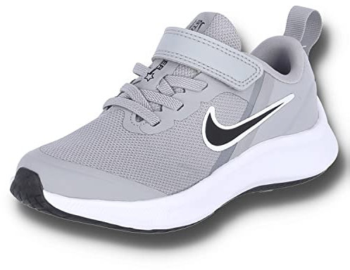 NIKE Star Runner 3, Zapatillas de Gimnasia Unisex Niños ,Gris Humo Claro Negro ,28 EU