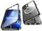 Jonwelsy Hülle für iPhone 13 Pro, 360 Grad Beidseitig Schutz Kompatibel mit Magsafe Magnetische Adsorption Metallrahmen Case Vorne Glas Hinten Frosted PC Cover Handyhülle für 13 Pro 6,1 (Schwarz)