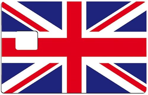 Aufkleber für Bankkarten, US-Format, UK-Flagge, Union Jack - Verschiedene und dekorieren Sie Ihre Bankkarte nach Belieben