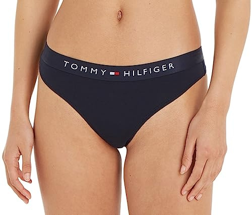 Tommy Hilfiger Damen String Tanga, Blau (Desert Sky), L