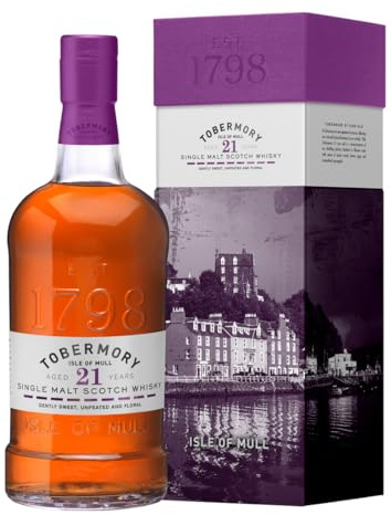 Tobermory 21 Years Old Single Malt Oloroso Cask Finish 46,3% Vol. 0,7l in Geschenkbox