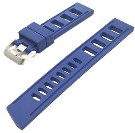 Armband aus Gummi aus Silikon Racing Rallye Style Sub Diver Ploprof Sport 20 mm 22 mm Schwarz Grün Orange Blau Grau Tropic ONE MORE STRAP, 20mm