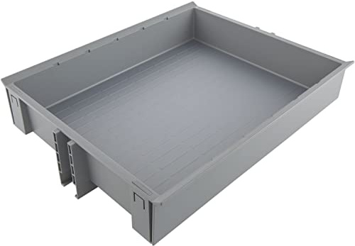 NINKA 5800.93 71055 Küchenschrank Einsatz für Vauth Sagel Larder KB300, Einhängeschale Korb ohne Reling, Kunststoff alugrau, Silber