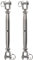 2 x Edelstahl Wantenspanner Spannschraube Ø 10mm - M10 - V2A - Seilspanner Segelspanner für Drahtseil - 22-32 cm lang Spannschloss Bruchlast 3500kg