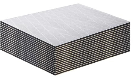 AggSound 26 pezzi tagliati pannelli isolanti, 10mm 40×33cm tappetino isolante autoadesivo|materassino isolante acustico in foglio di alluminio (3,34㎡)