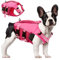 ASENKU Giubbotto Salvagente per Cani con Maniglia di Salvataggio, Giubbotto Salvataggio Cane con Elevata Galleggiabilità, Giubbotto di Sicurezza Cane Leggero Ripstop con Strisce Riflettenti Rosa M