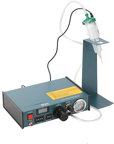 SUDEG Auto Glue Dispenser Lötpaste Digitalanzeige Epoxy Dispensing Machine,Auto Digital Display Glue Dispenser, Automatischer Lotpasten mit 16 Arten