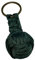 BLUECHOLON Porte-clés boule cordon ou cuir, porte-clés homme femme tressé en forme de boule. Porte-clés voiture moto, Vert, grand, Taille Unique