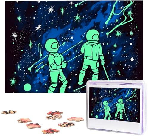 Glow in The Dark Puzzles Personalized Puzzle 1000 Pieces Jigsaw Puzzles from Photos Picture Puzzle for Adults Family