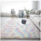 Bibykivn Teppich Wohnzimmer Hochflor Teppiche Waschbarer, 120x200 cm Moderner Langflor Teppiche Anti-Rutsch Unterseite Carpet, Weich Teppich (Mehrfarbig, 120x200 cm)