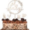 Goldenland Oh Baby Cake Topper Holz 5 Stück, Oh Baby Tortendeko, Kuchen Topper Kuchendeko Tortendeko für Babyparty, Shower Deko, Gender Reveal Partydeko Kindertaufe schmücken Tortenaufsatz