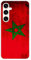 Coque en Silicone imprimée Compatible Samsung Galaxy S23 FE Drapeau Maroc