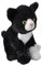 Wild Republic Pocketkins Eco Smokingkatze, Plüschtier, 12 cm, Plüschspielzeug, Hergestellt aus recycelten Materialien, Umweltfreundlich, Smoking