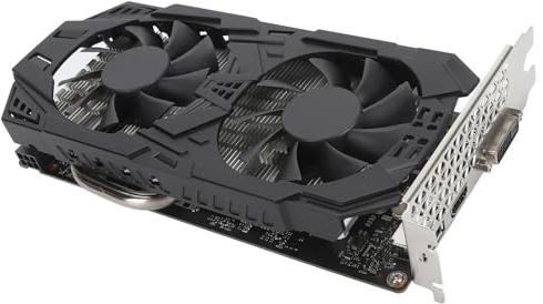 Yunir GTX1060 Grafikkarte, 5G GDDR5 192Bit 4400M 8008MHz Desktop Computer Grafikkarte, HDMI DVI DP 6Pin PCI Express X16 3.0 Dual Lüfter Spielgrafikkarte für Büro und Gaming