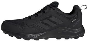 adidas Homme Terrex Tracerocker 2 Gore-TEX Trail Running Shoes, Core Black/Core Black/Semi Impact Orange, 44 EU