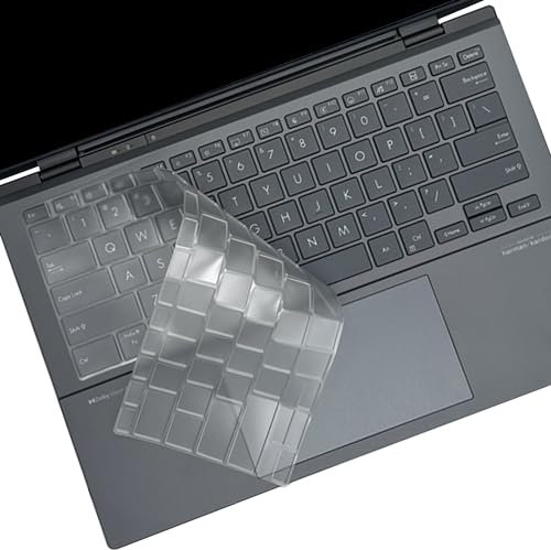 Ultra Thin Keyboard Cover for 2025 2024 ASUS ZenBook 14X OLED UX3404 UX3405, ZenBook 14 Q425 Q415 Q410VA Q420 Q420VA, ZenBook Flip 14 OLED UP3404, ZenBook Pro UX6404 14 inch Laptop US Layout